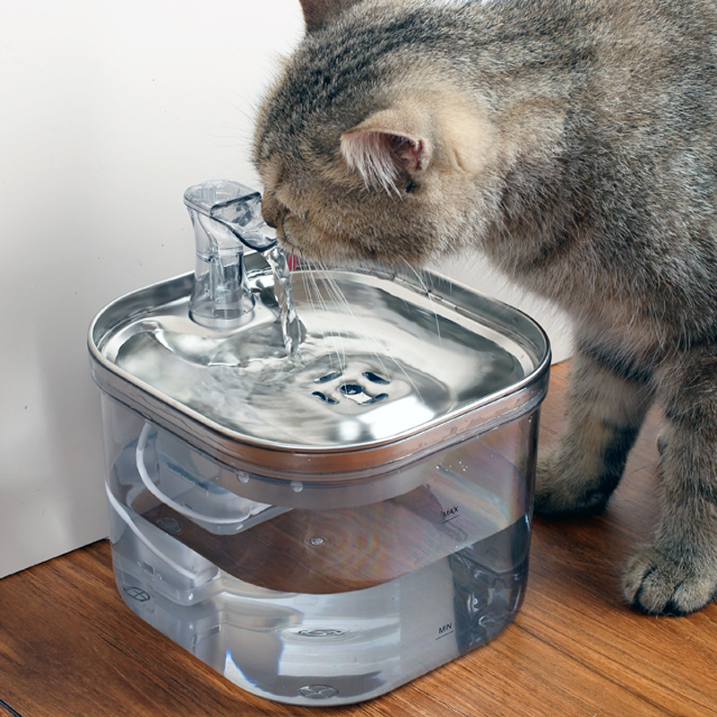 Fontaine à Eau Intelligente pour Chats et Chiens – Silencieuse & Filtrante (2 L)