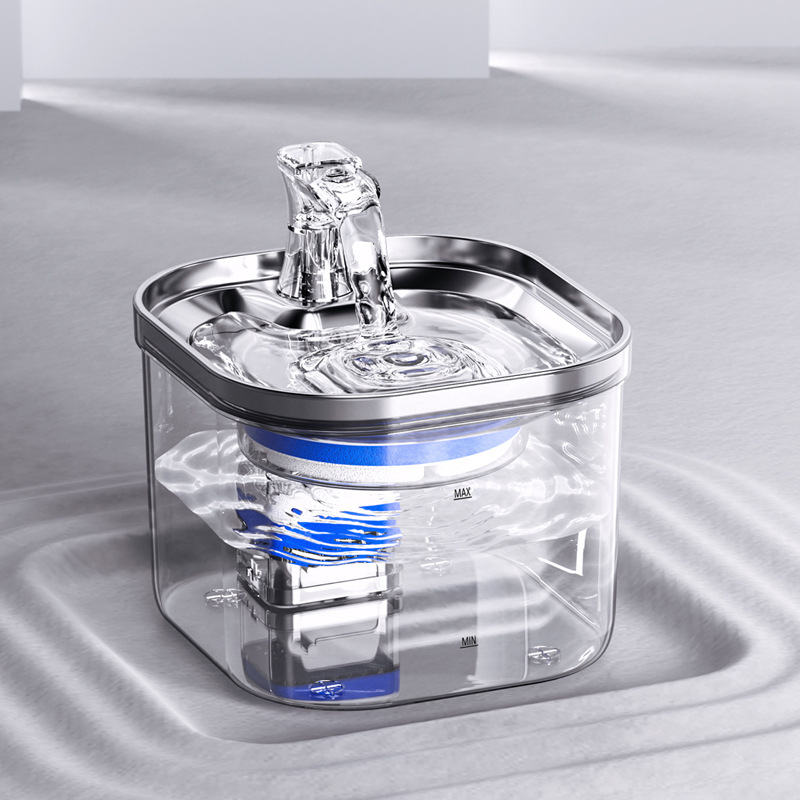 Fontaine à Eau Intelligente pour Chats et Chiens – Silencieuse & Filtrante (2 L)